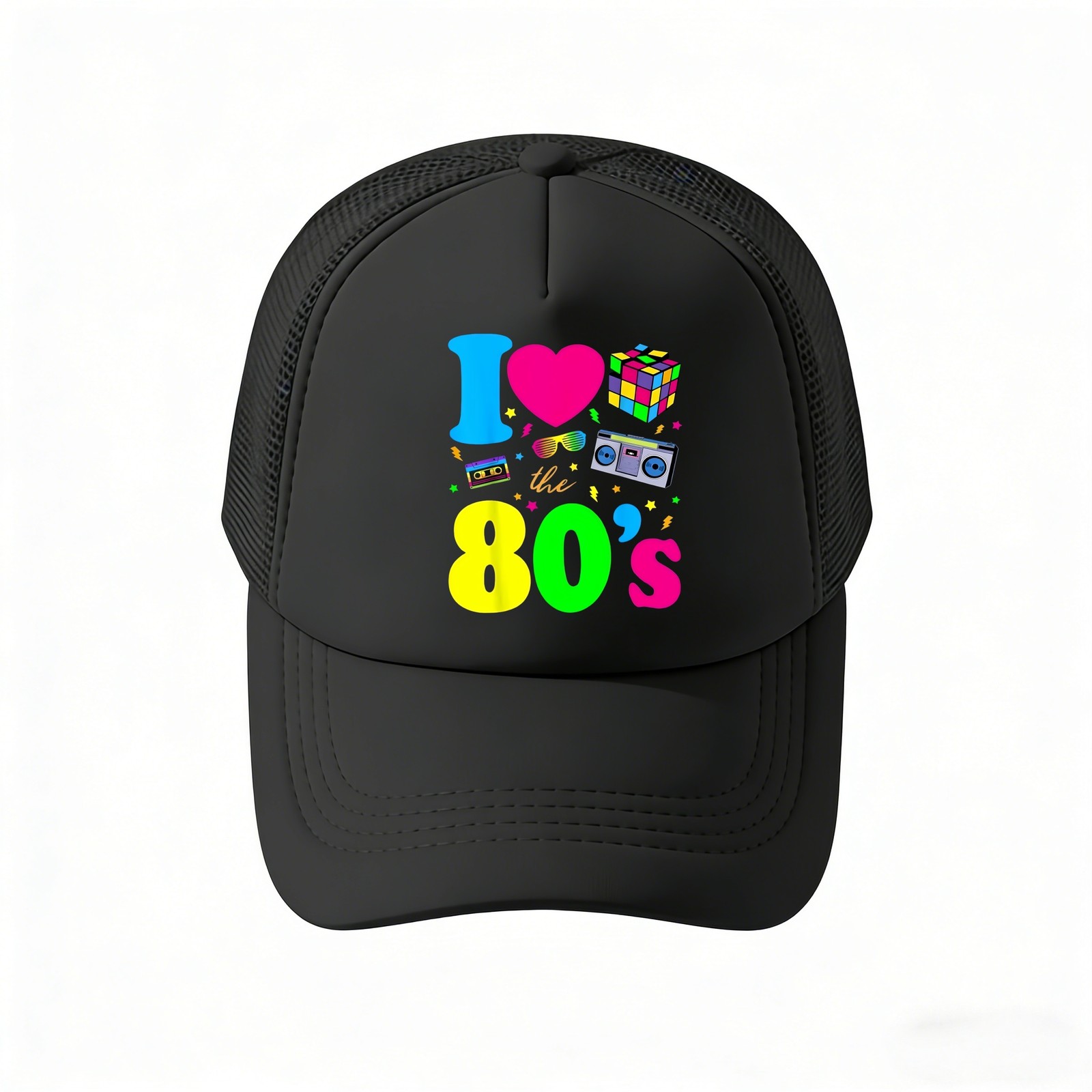 Curved Mesh Fishing Trucker Hat Custom Logo Name Photo Outdoor Daily Wear Cap