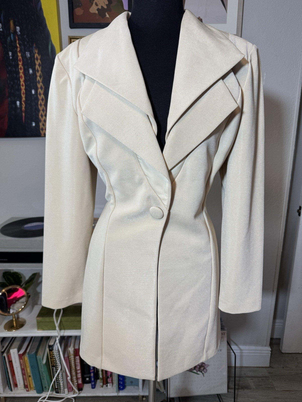 Joseph Ribkoff Pleated Collar Blazer