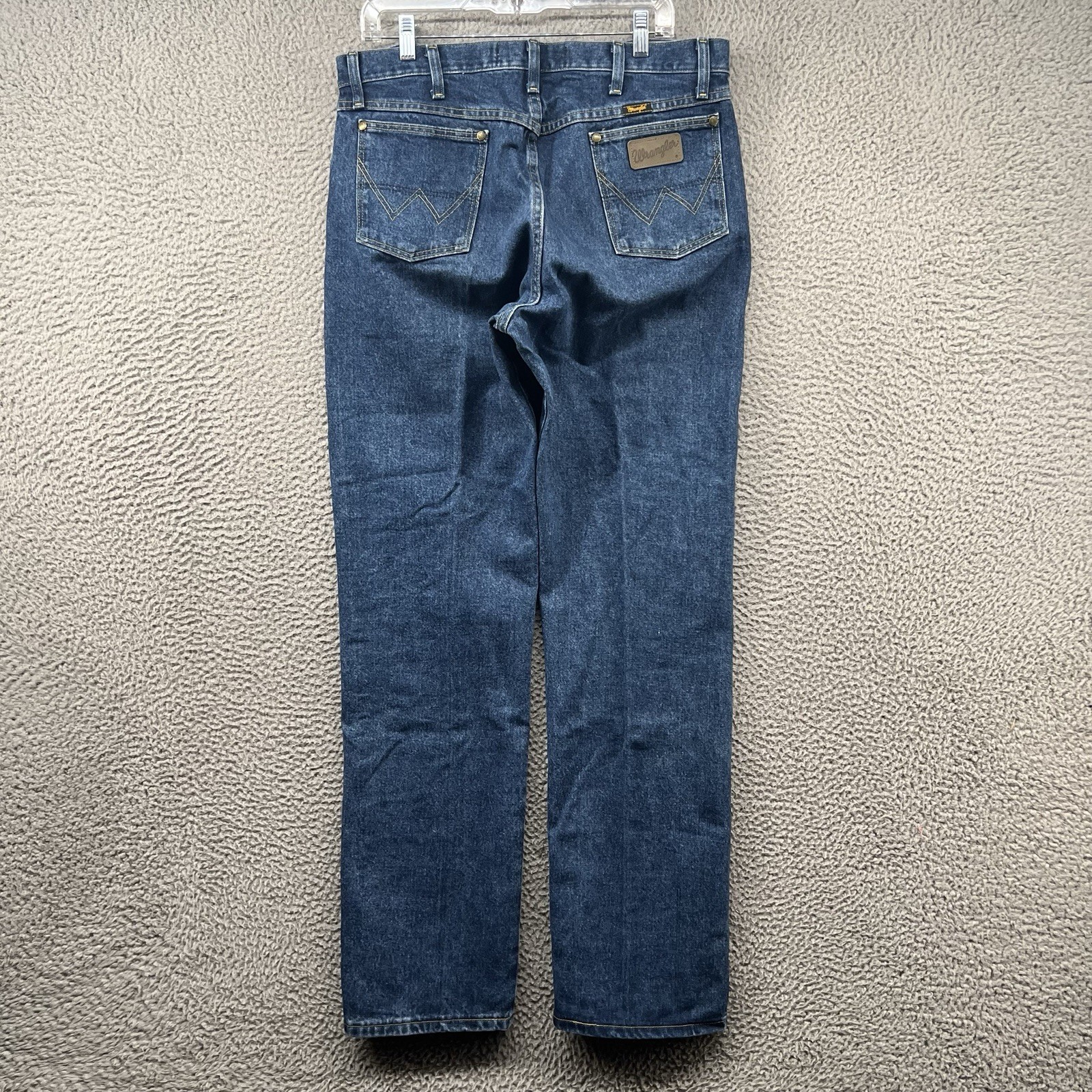 Wrangler George Strait Jeans Mens 35×34 Cowboy Cut Blue Denim Pants 13MGS