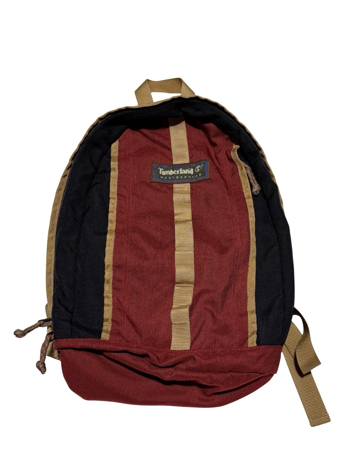 Vintage Timberland Weathergear Backpack – Red/Black/Tan
