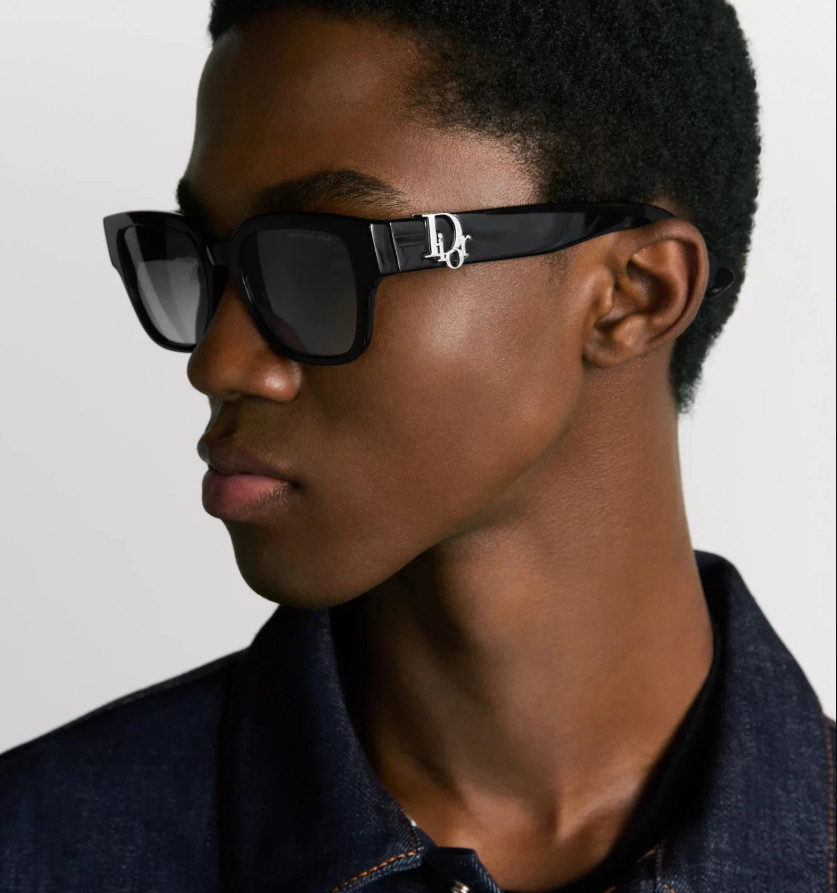 Dior Oblique S1I Sunglasses Black Square 53mm | Authentic | Made in Italy | New