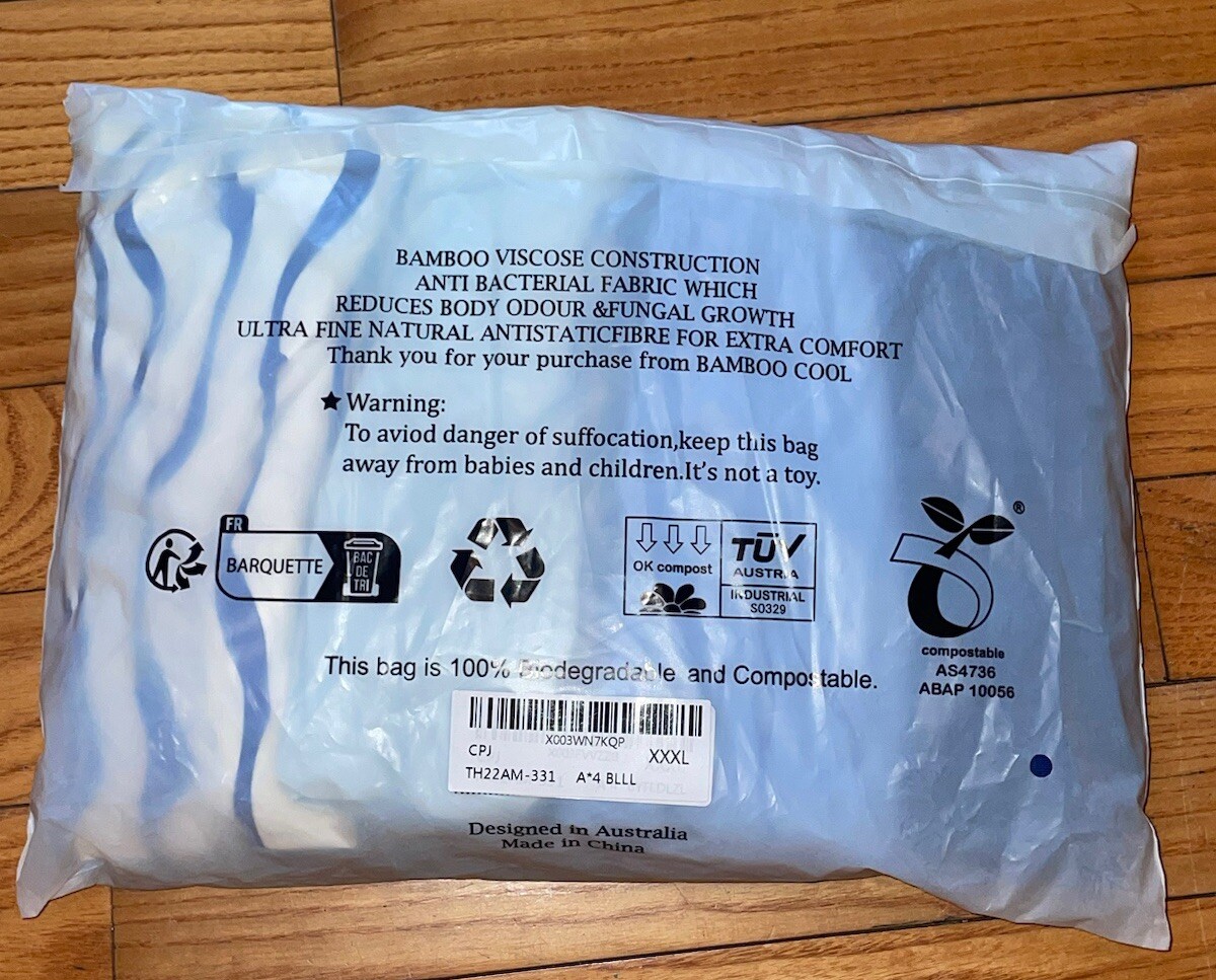 BAMBOO COOL Boxer Briefs 4-Pack Bamboo Soft Lightweight Underwear Trunks XXXL