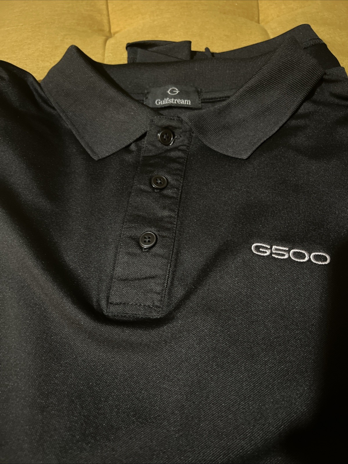 Aerospace G500 Shirt Polo Jet Gulfstream Men’s XL,2XL Black Logo Free Gift 🎁