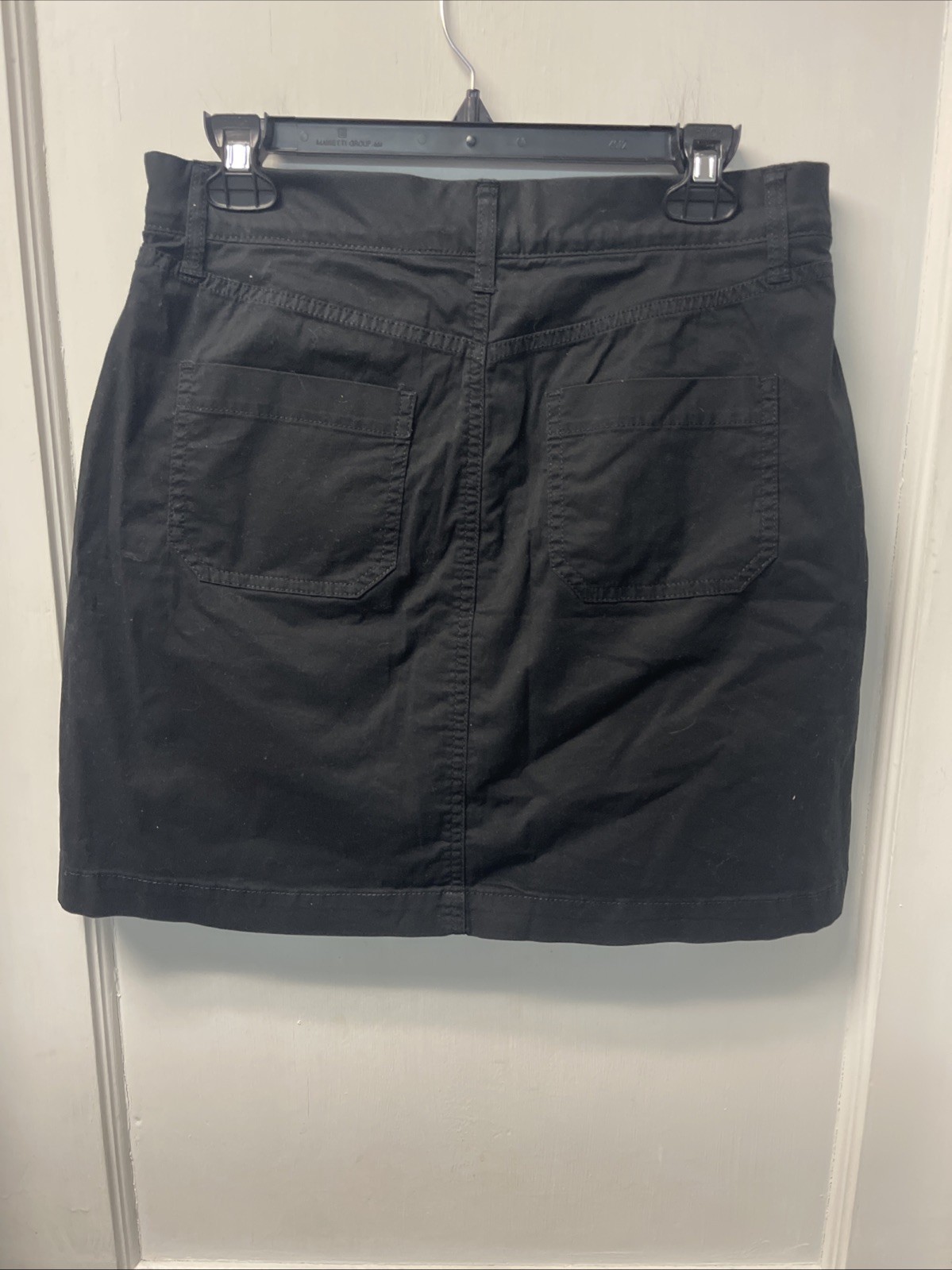 Croft & Barrow Black Effortless Stretch Skort Sz 8 Pockets