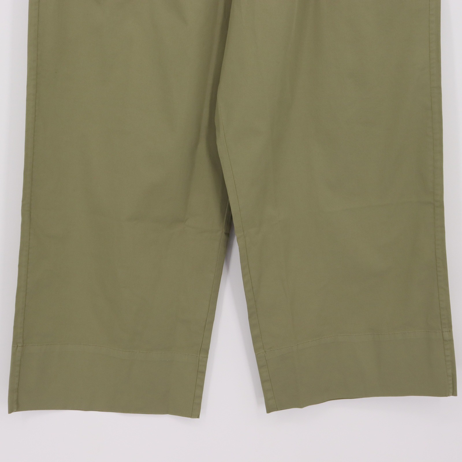 Everlane Women’s XXL The Easy Patch Pocket Pant Oil Green Wide Leg Cropped NWT