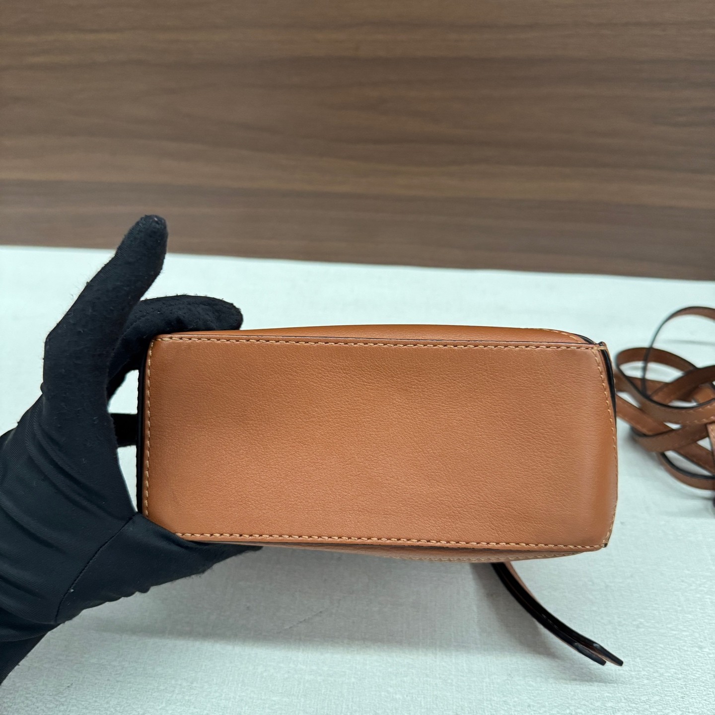 Loewe Puzzle Mini Caramel Grained Calfskin Handheld Crossbody Bag US Ship