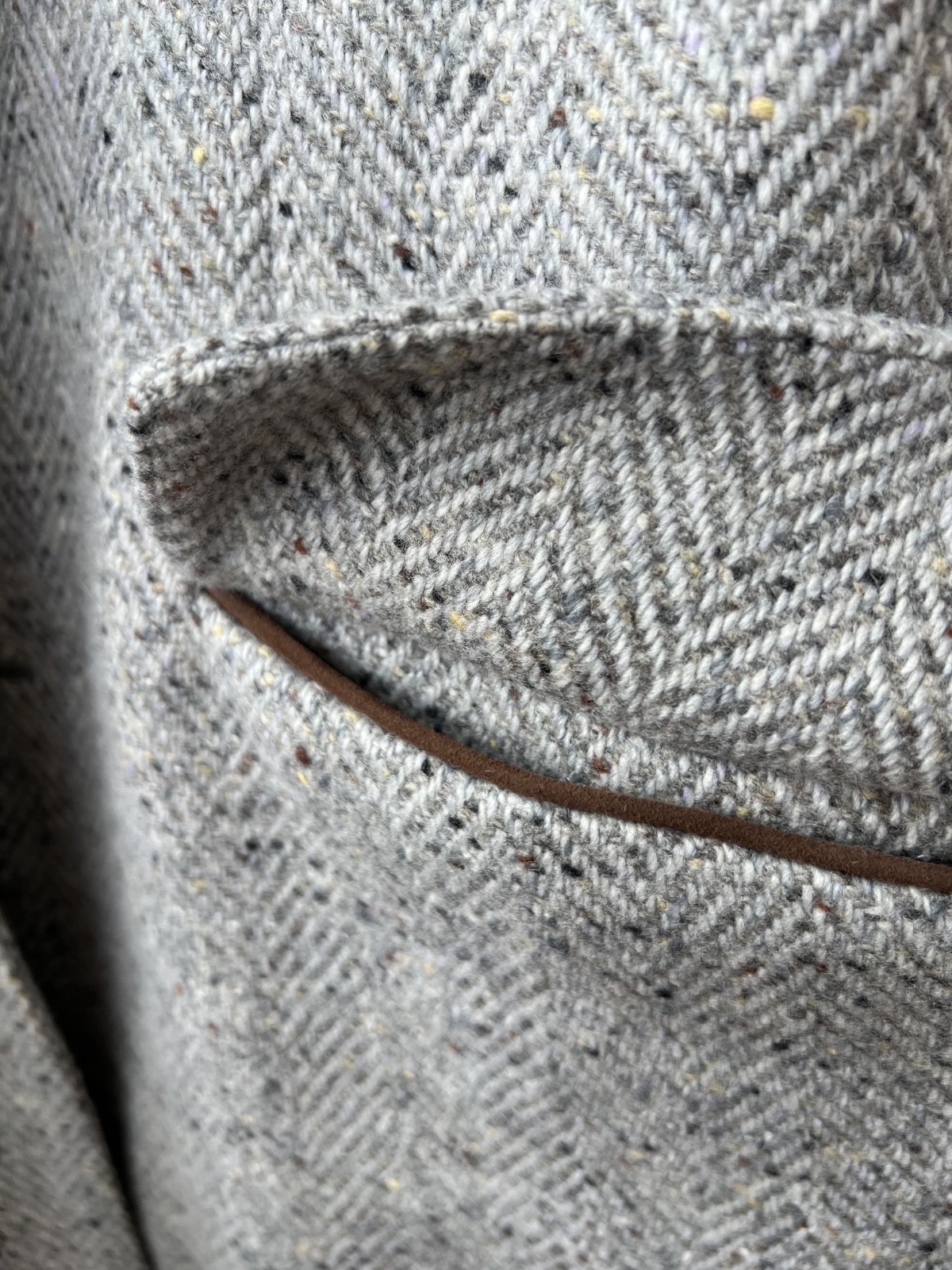 Loro Piana Martingala Cashmere Storm System Knit Gray Coat Jacket Men’s 50