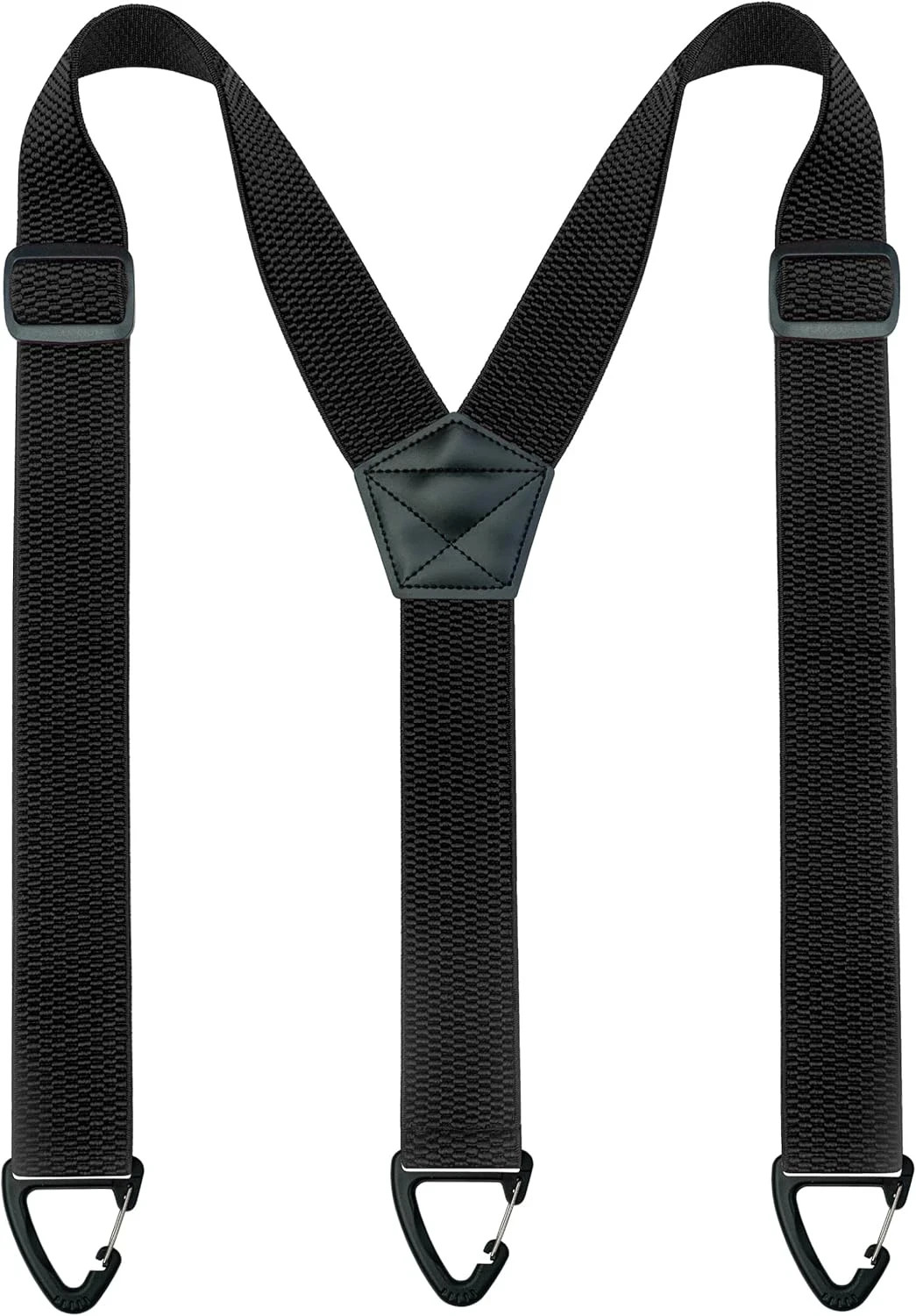 Hidden Suspenders for Men under Clothes with 3 Snap Loop Black (1.48″ Wide)