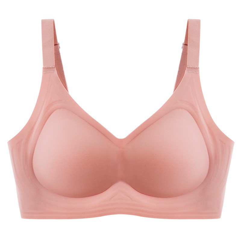 Women Bras Full coverage Seamless Plus Size Sports Solid Thin Sleep Vest 26201