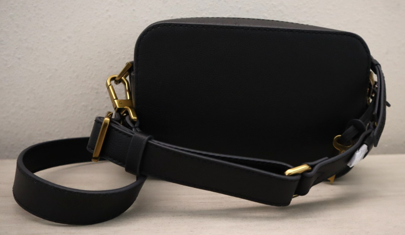Fossil SHB3125001 Women’s Black Pebble Bryce Leather Small Crossbody Bag $180