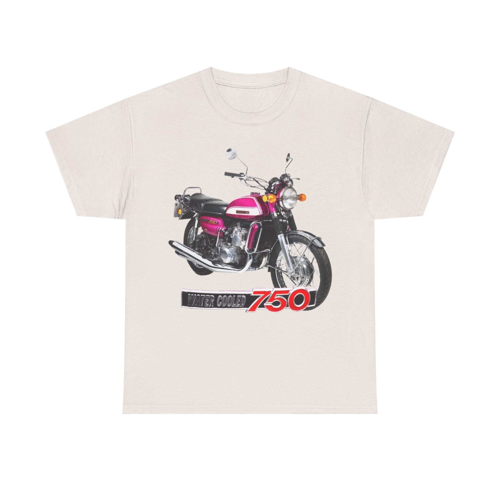 GT750 Water Buffalo Classic Suzuki Japanese Motorcycle T Shirt , Printed in USA
