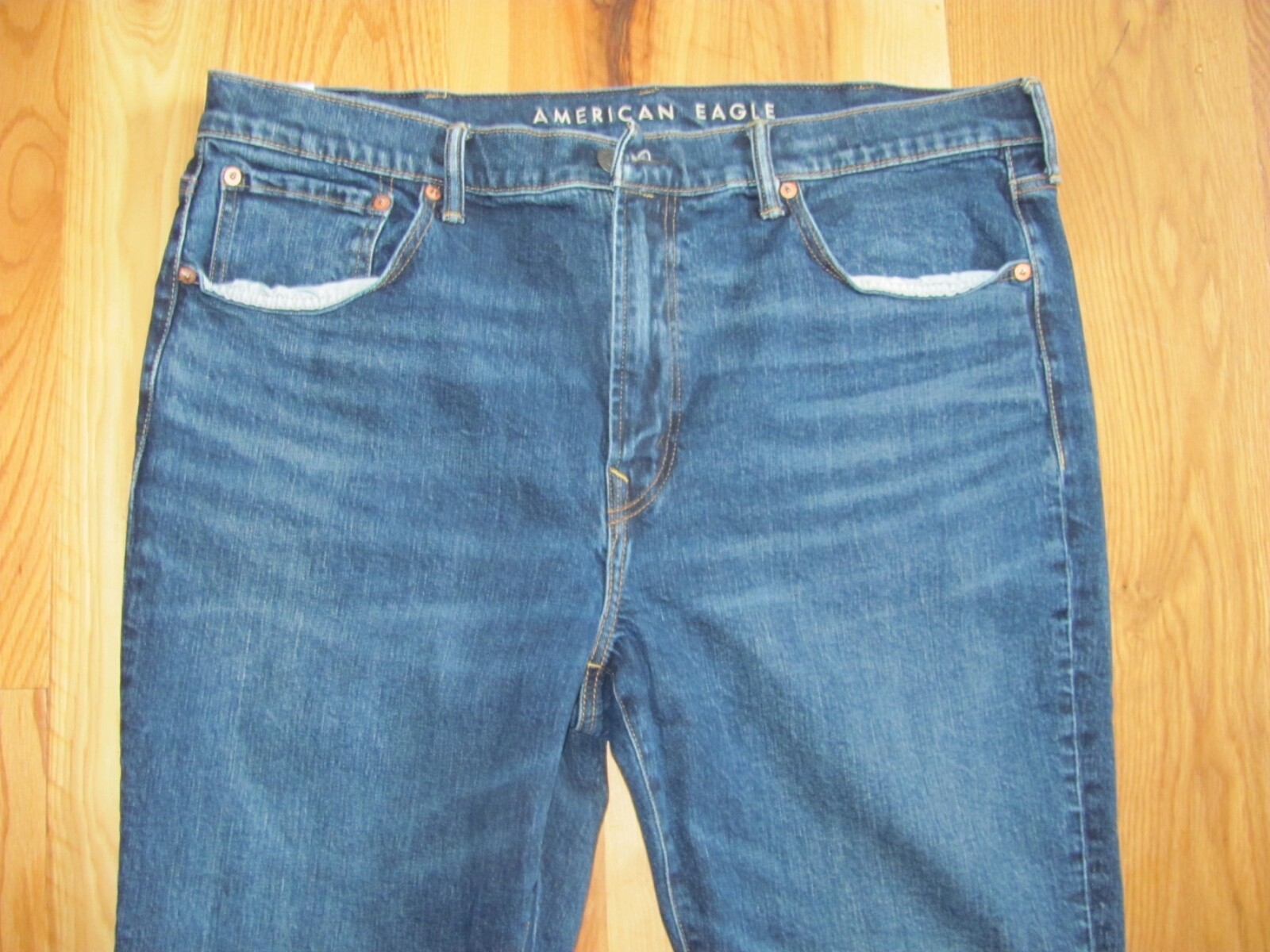 American Eagle Flex Blue Denim Straight Leg Jeans Men’s 38 x 30 (TD6-VF )