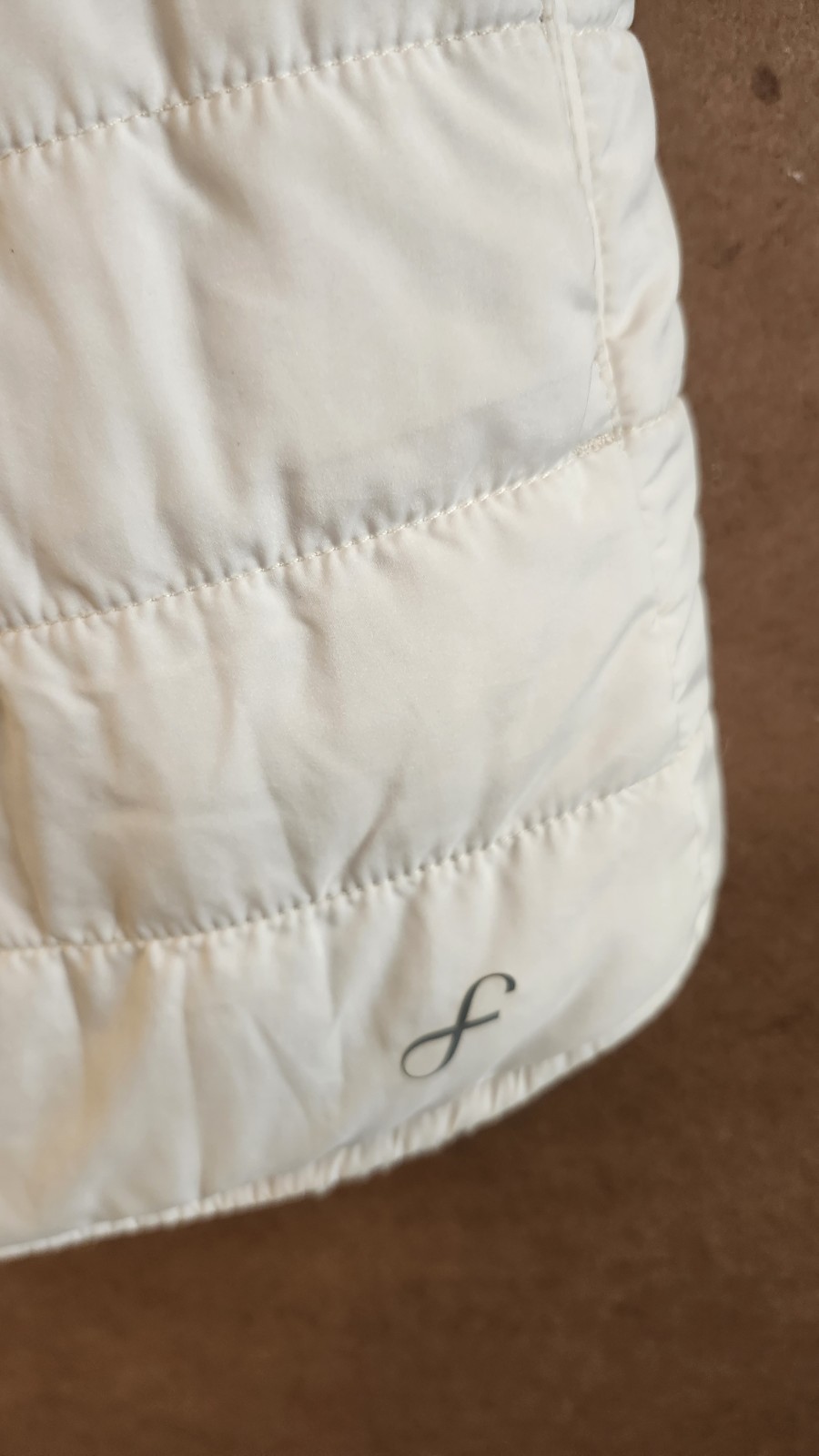 Free Country Reversible Quilted Puffer Vest Women’s Size Small Ivory J64