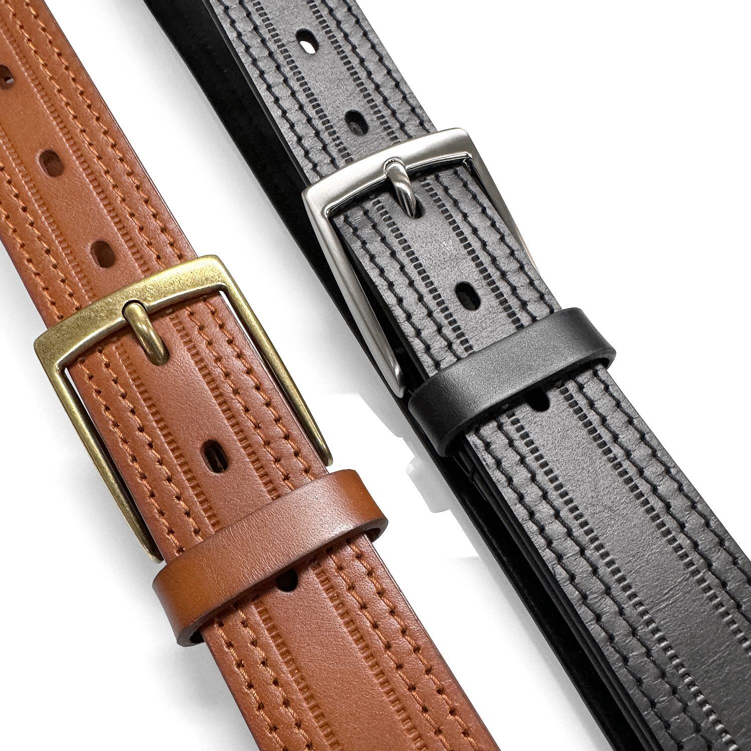 Men’s Belts One Piece 100% Genuine Leather Work Business Dress Belt