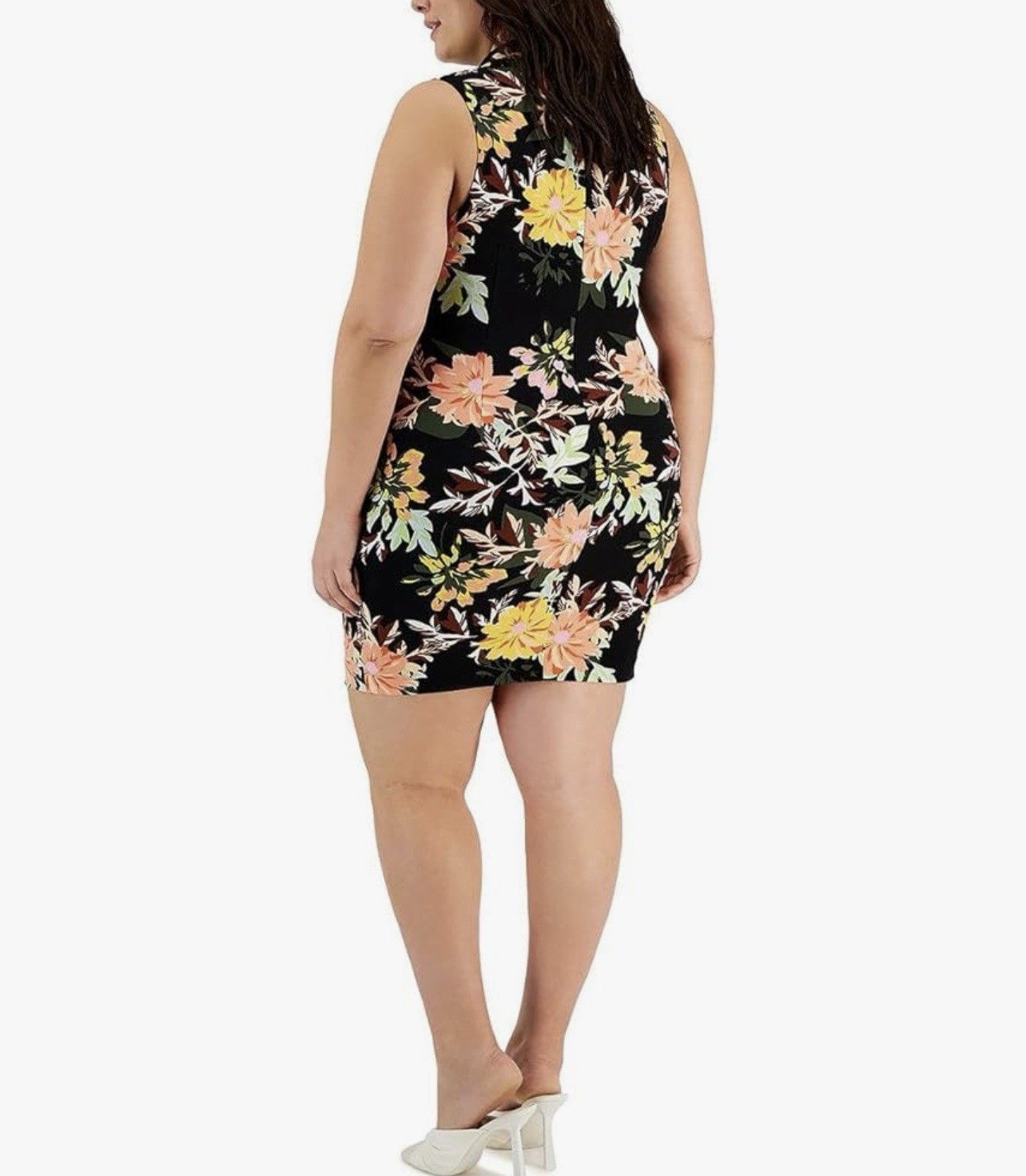 Rachel Roy Floral Sleeveless Stretch Dress Career Office Women’s Size 14W NWT