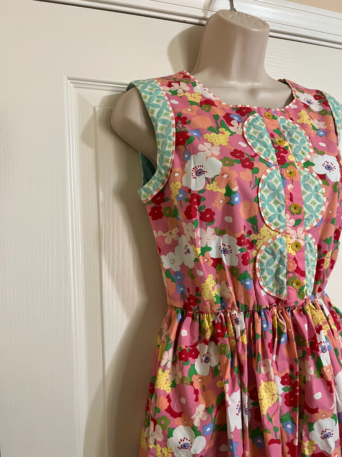 MATILDA JANE Sleeveless Leah Fit & Flare Dress Wonderful Parade Floral Pockets S