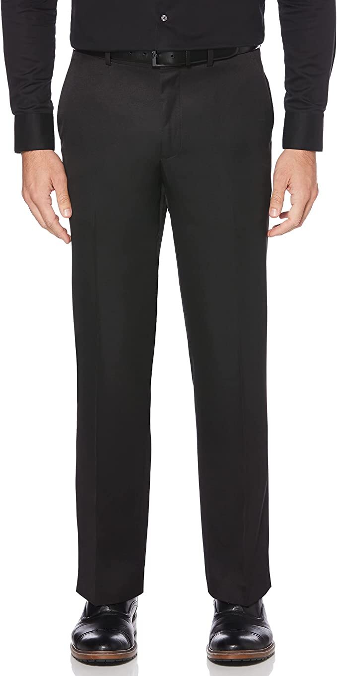 F-Uomo Mens Flat Front Suit Separates Dress Pants Regular Classic Modern Fit