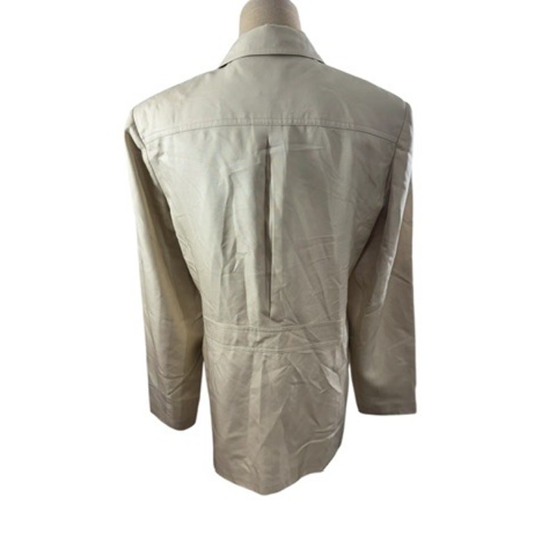 “TALBOTS” 100% Silk Button Up Minimalist Safari Blazer No Size SEE MEASUREMENTS
