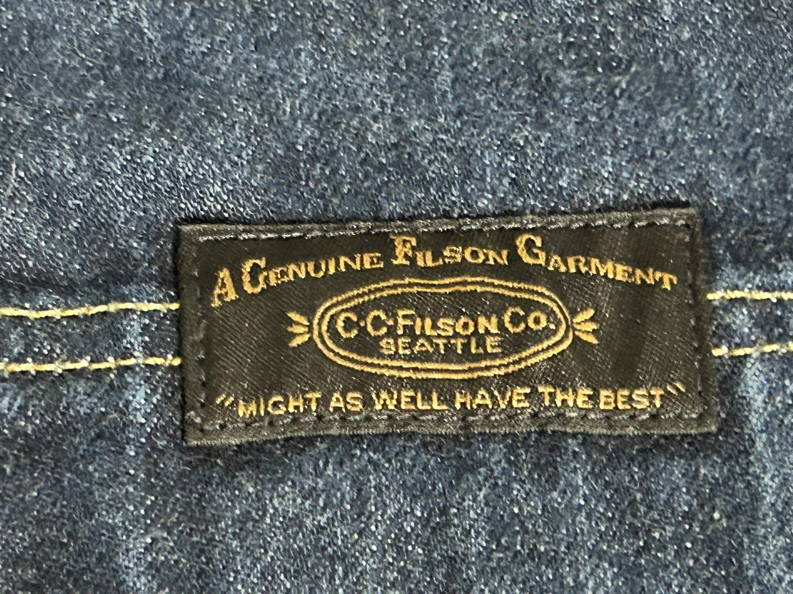 C.C. FILSON BullBuck Double-Front Jeans 33 Indigo Workwear 20172099 USA🇺🇸MADE