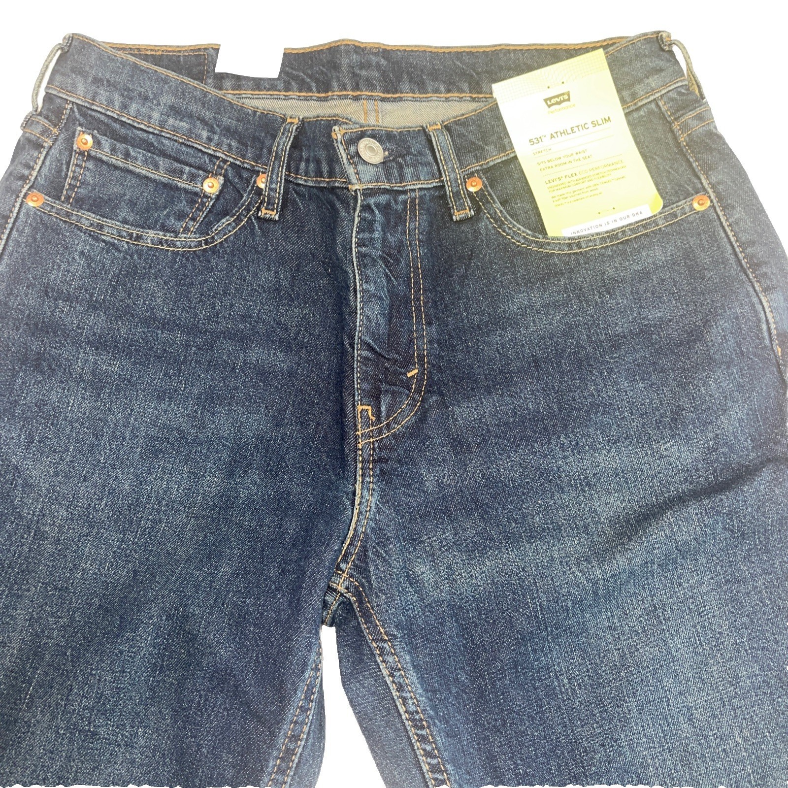 Levi 531 Athletic Slim Performance Dark Wash Blue, Various Sizes Choose