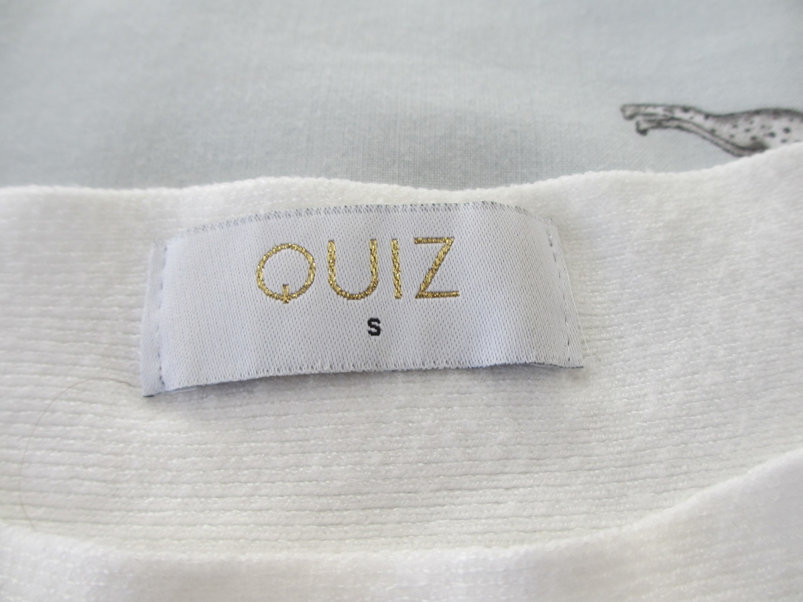 Quiz cream batwing jumper. Lovely shoulder detail, sparkles. Size S. 10-12