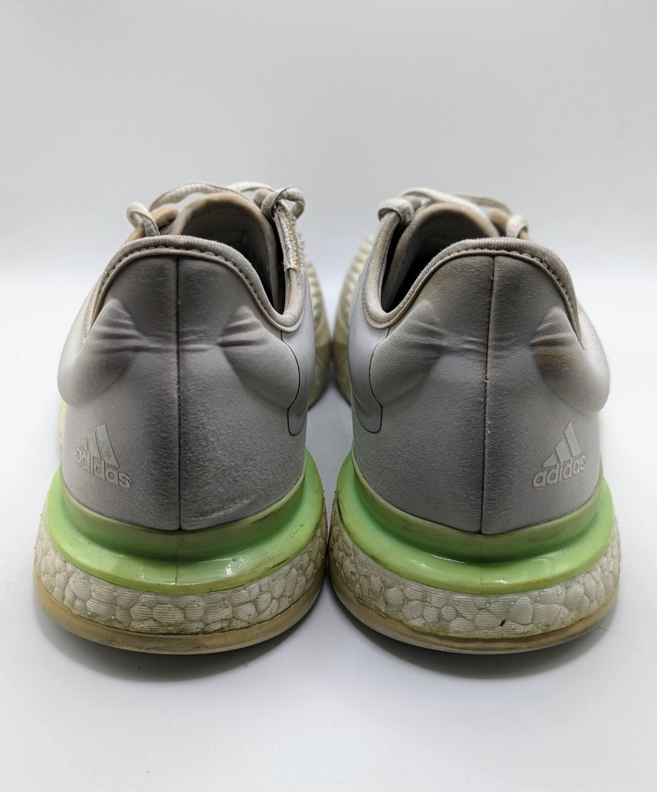 Adidas SoleCourt Boost Gray & Mint Green Womens Size 8.5 Tennis Shoe SEE PHOTOS