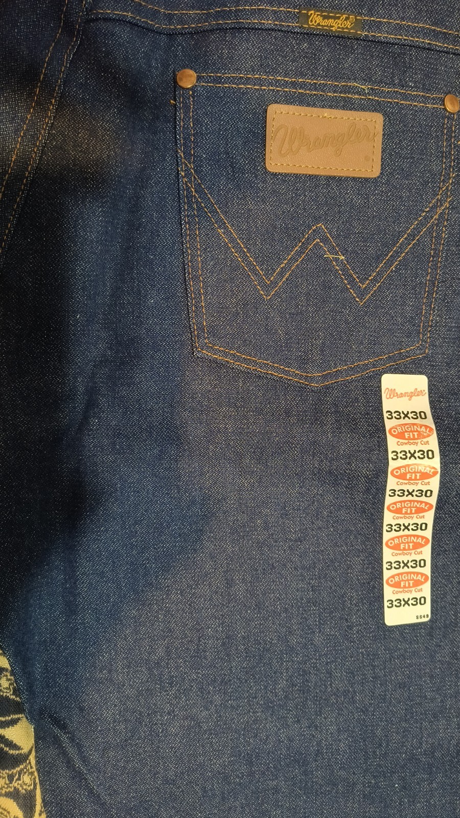 ​Wrangler 13MWZ Cowboy Cut Jeans 33×30 Original Fit Heavyweight Denim NWT ProRod