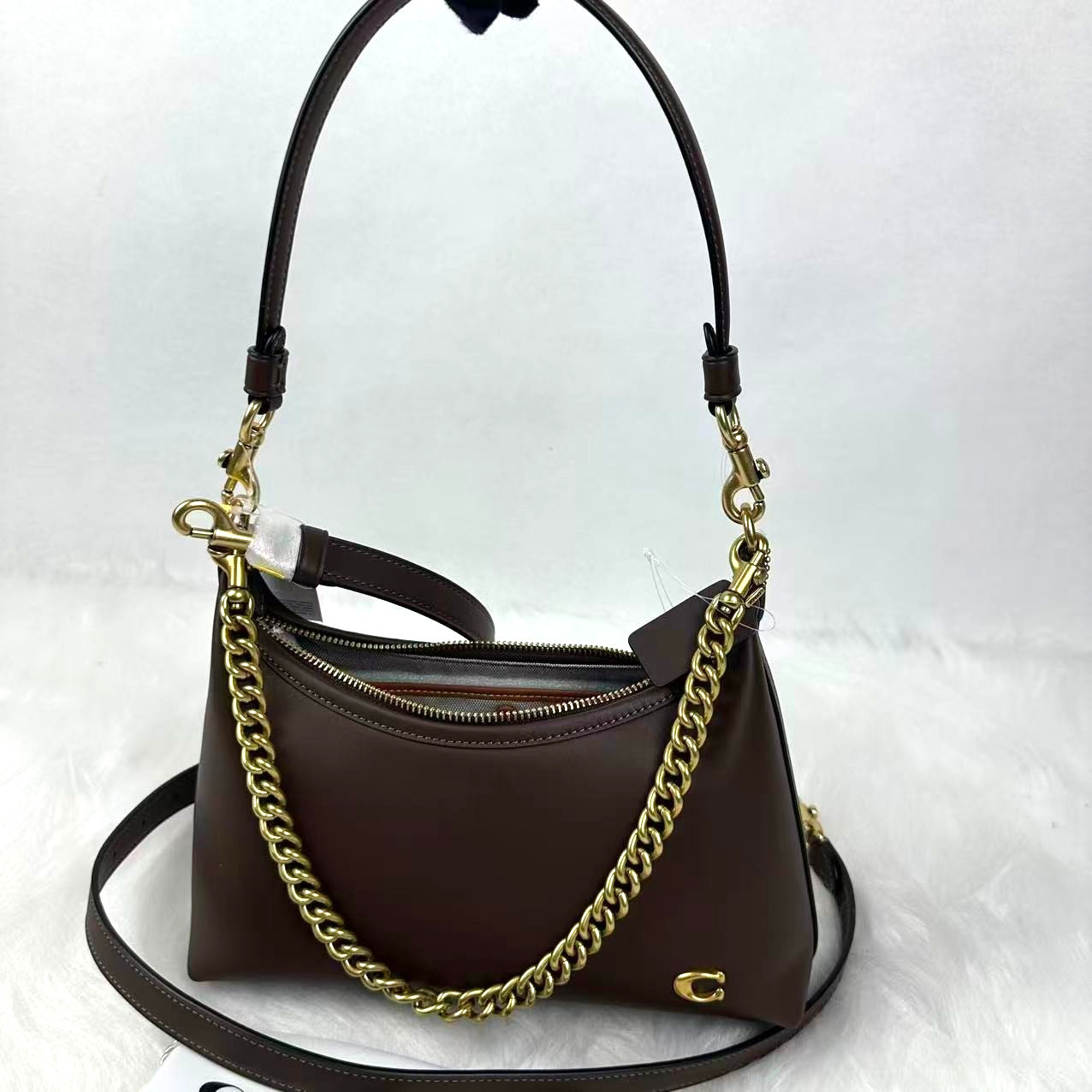 Coach Juliet Shoulder Bag 25 Crossbody In Leather/Gold/Maple CDZ64 NWT