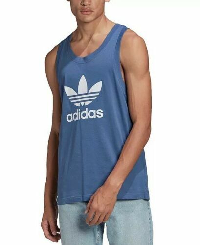 Adidas Originals Tank Top Crew Blue/White Men’s Small Medium Large XL 2XL BNWT