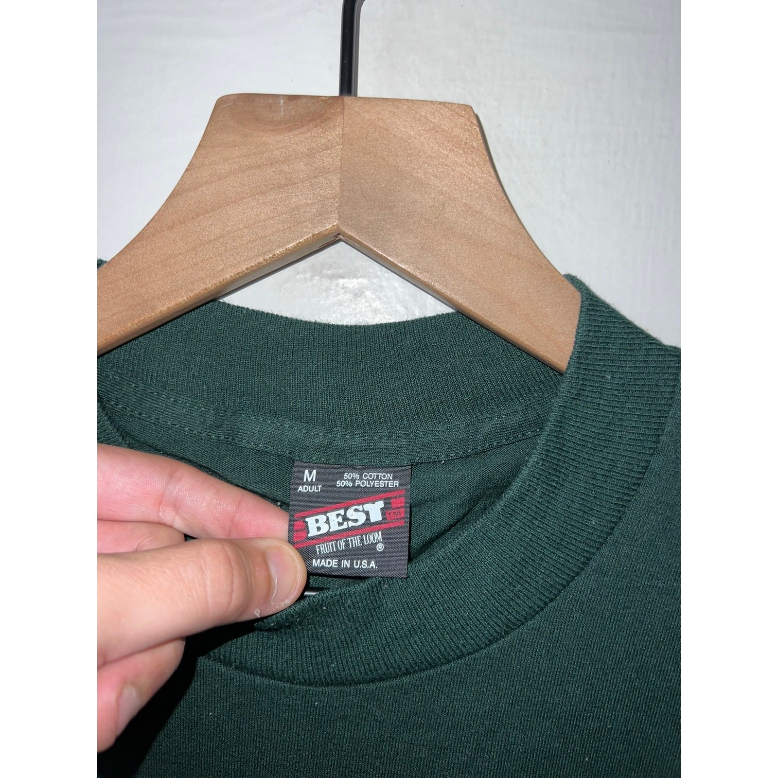 Vintage Minden Medical Center Shirt Green Single Stitched Tee VTG 90s Medium