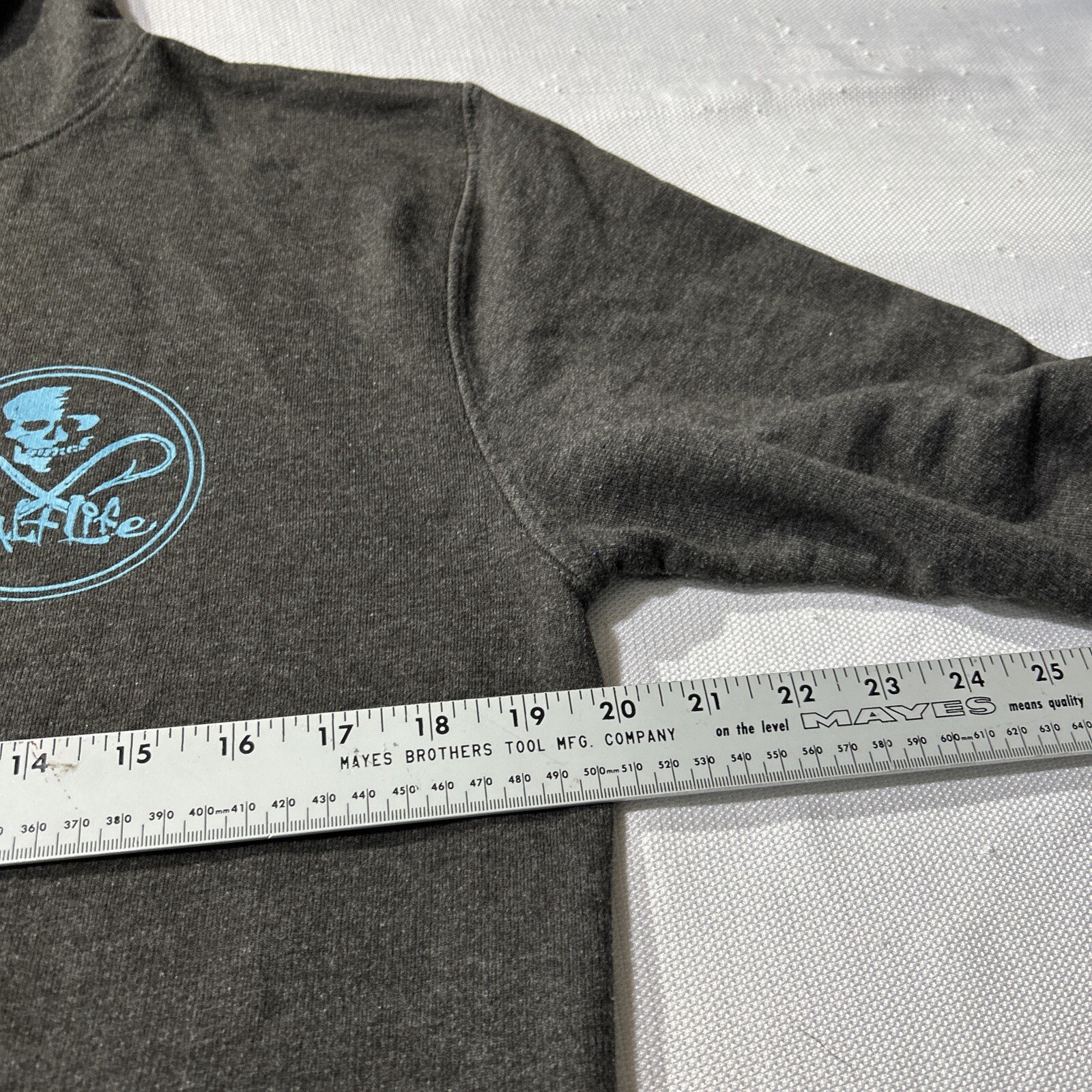 Salt Life Hoodie Medium Skull Hooks Live Salty Long Sleeve Fishing Outdoors