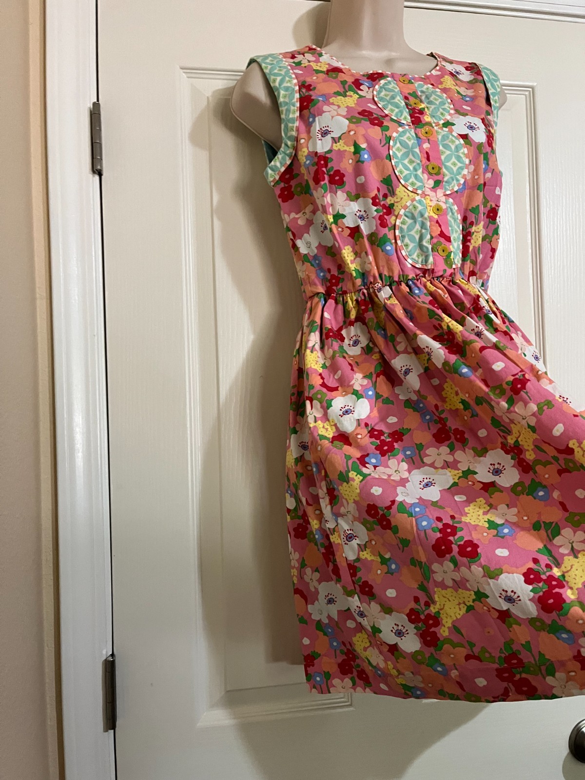 MATILDA JANE Sleeveless Leah Fit & Flare Dress Wonderful Parade Floral Pockets S