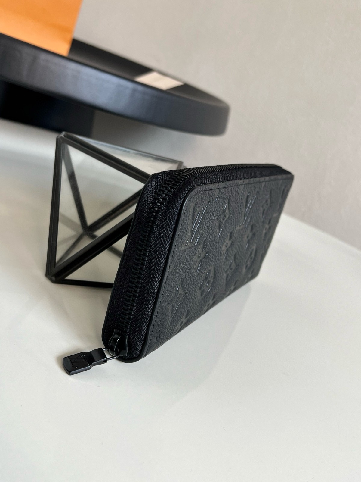 Louis Clemence Wallet Monogram Empreinte Black Zip Around Long Wallet