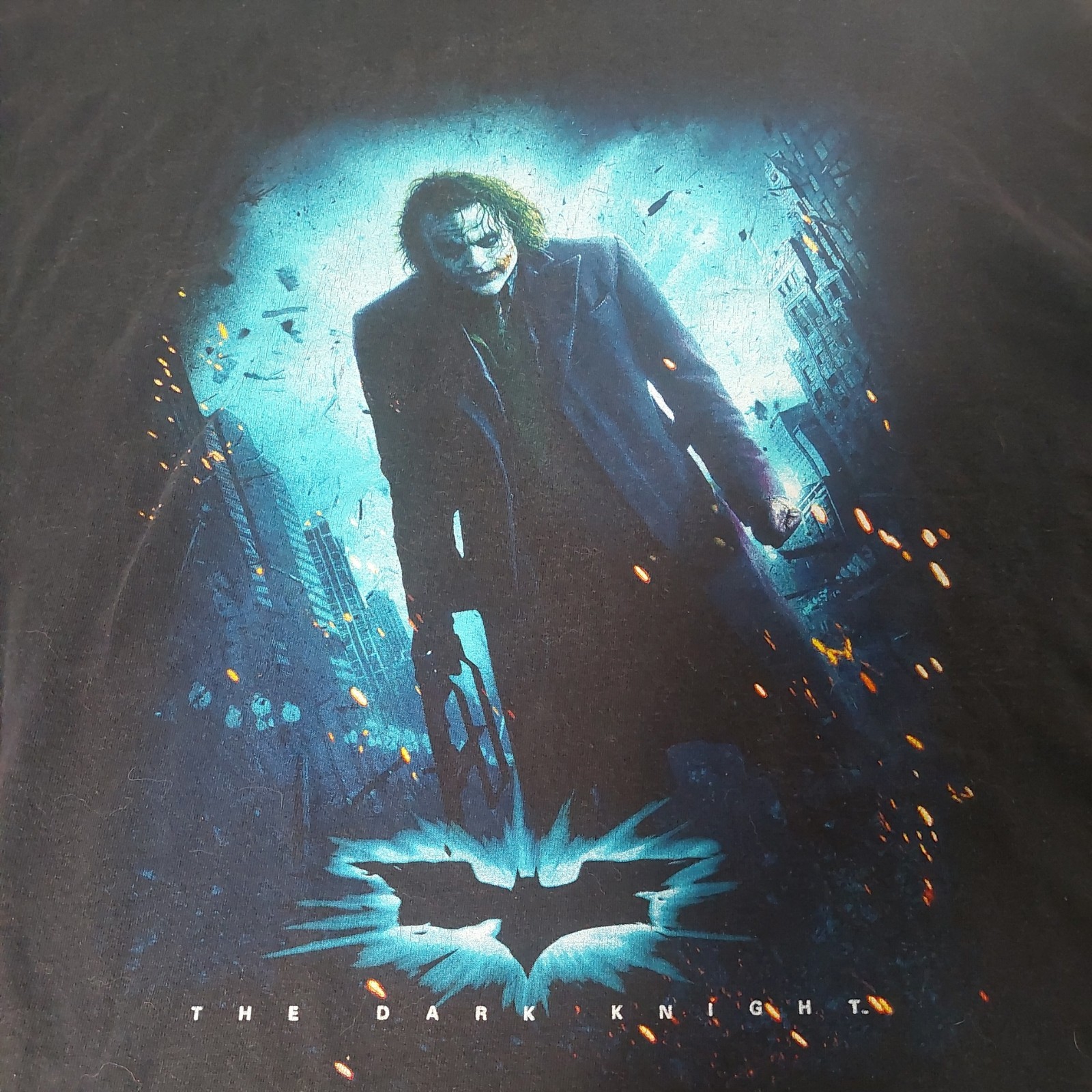 2008 Official THE DARK KNIGHT Heath Ledger T-Shirt Adult Size XXL Y2K