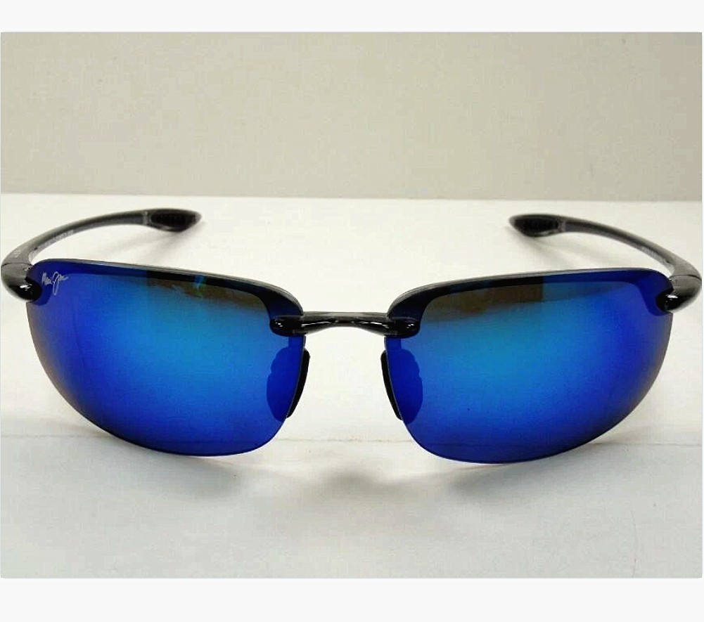 Maui Jim B407-11 Ho’okipa Sunglasses Grey Frame / Blue Hawaii Polarized Lenses