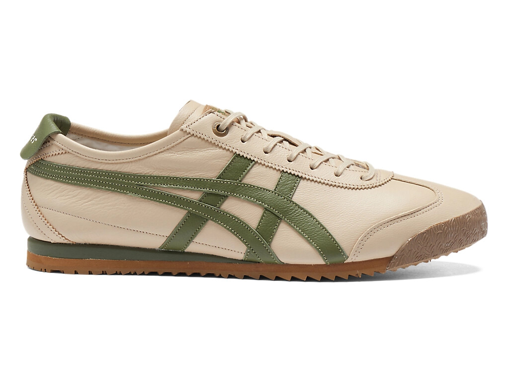 Onitsuka Tiger Mexico 66 SD 1183A872-254 Beige Green Leather Shoes New Box