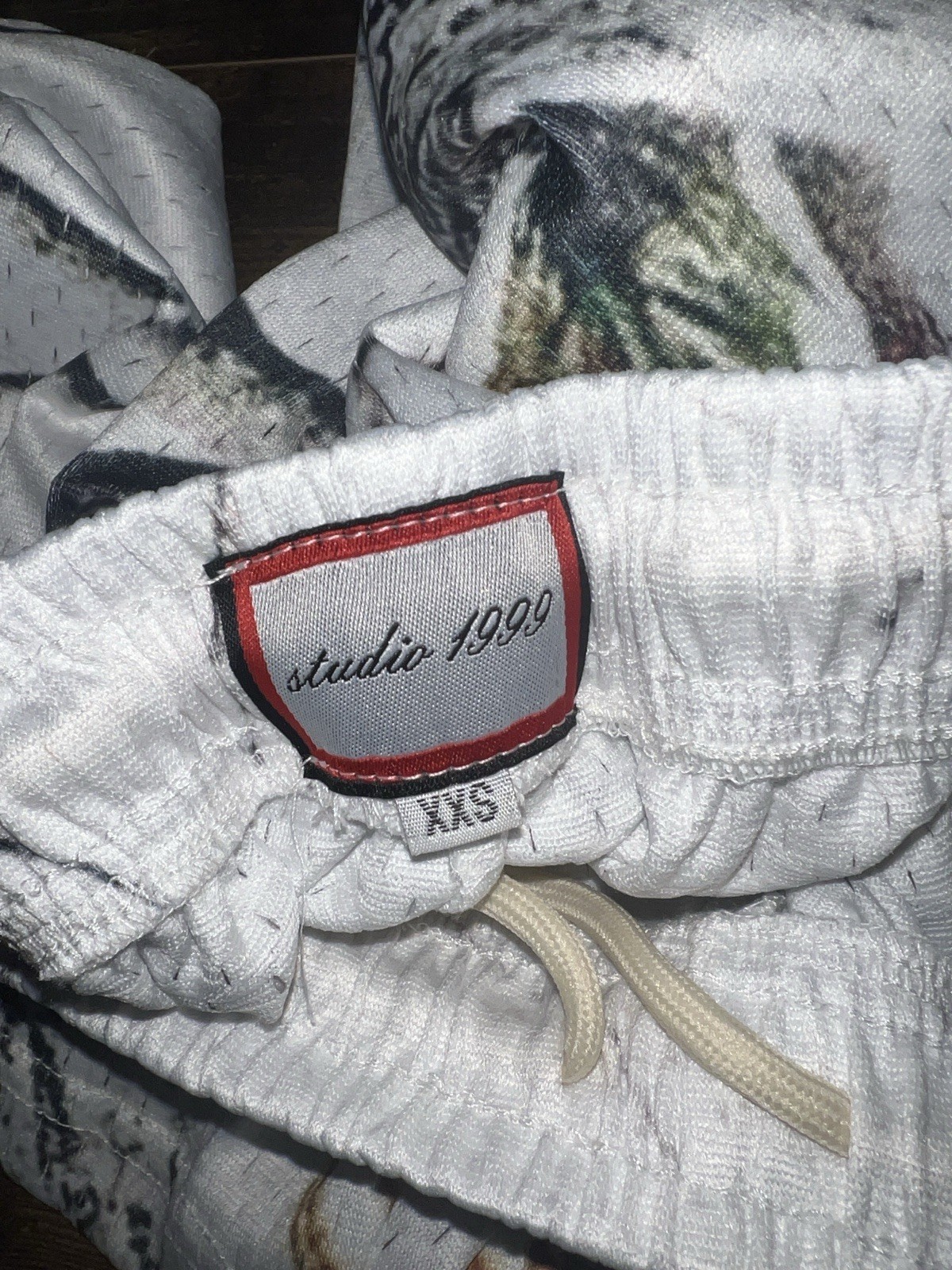 NEW! Studio 1999 Mesh Shorts – Forest Camo Shorts White Size XXS