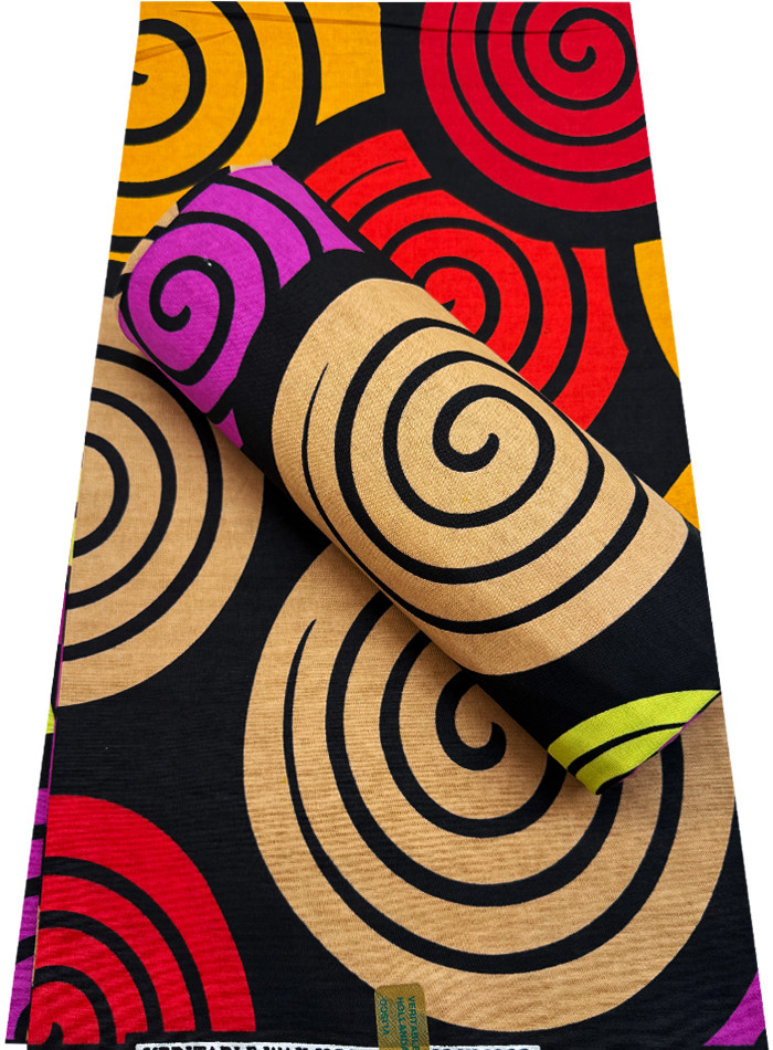 African Super Quality Wax Prints Sell by 6 Yards- Multi Color
