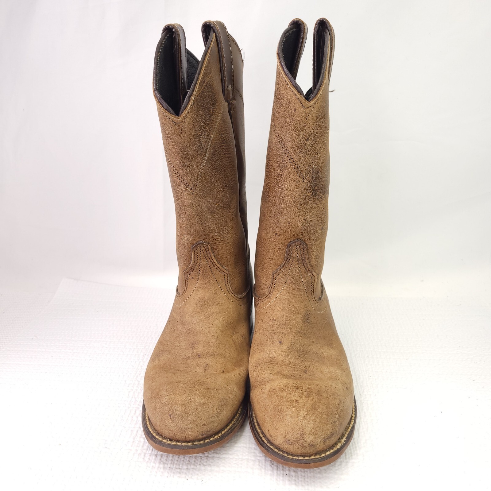 Vintage Laredo Cowboy Boots Brown Leather Western Shoes USA Made 13042 Size 5.5