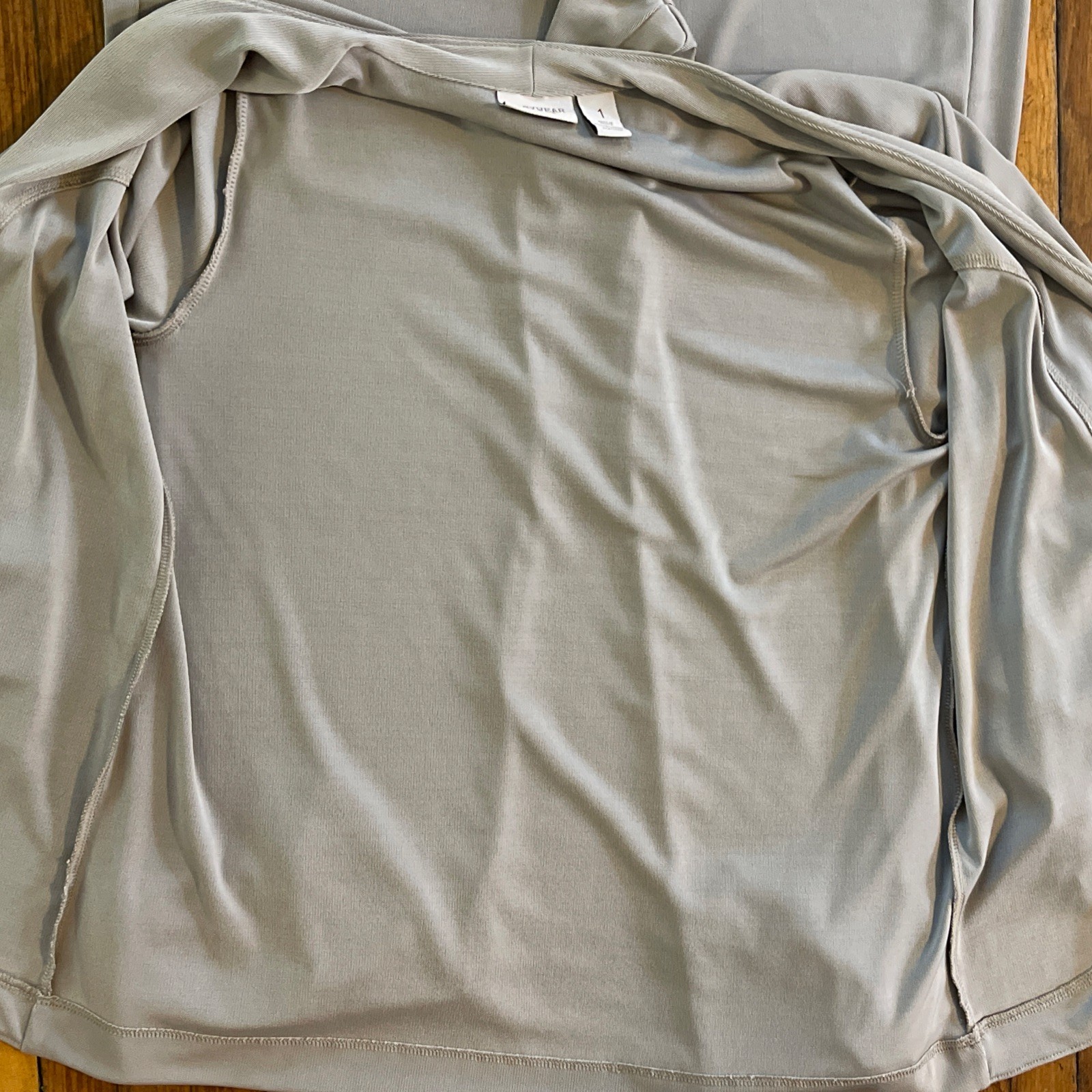 Lounge Set Womens Athleisure Minimalist Quiet Luxury SZ 1 Short Chicos Khaki M 8
