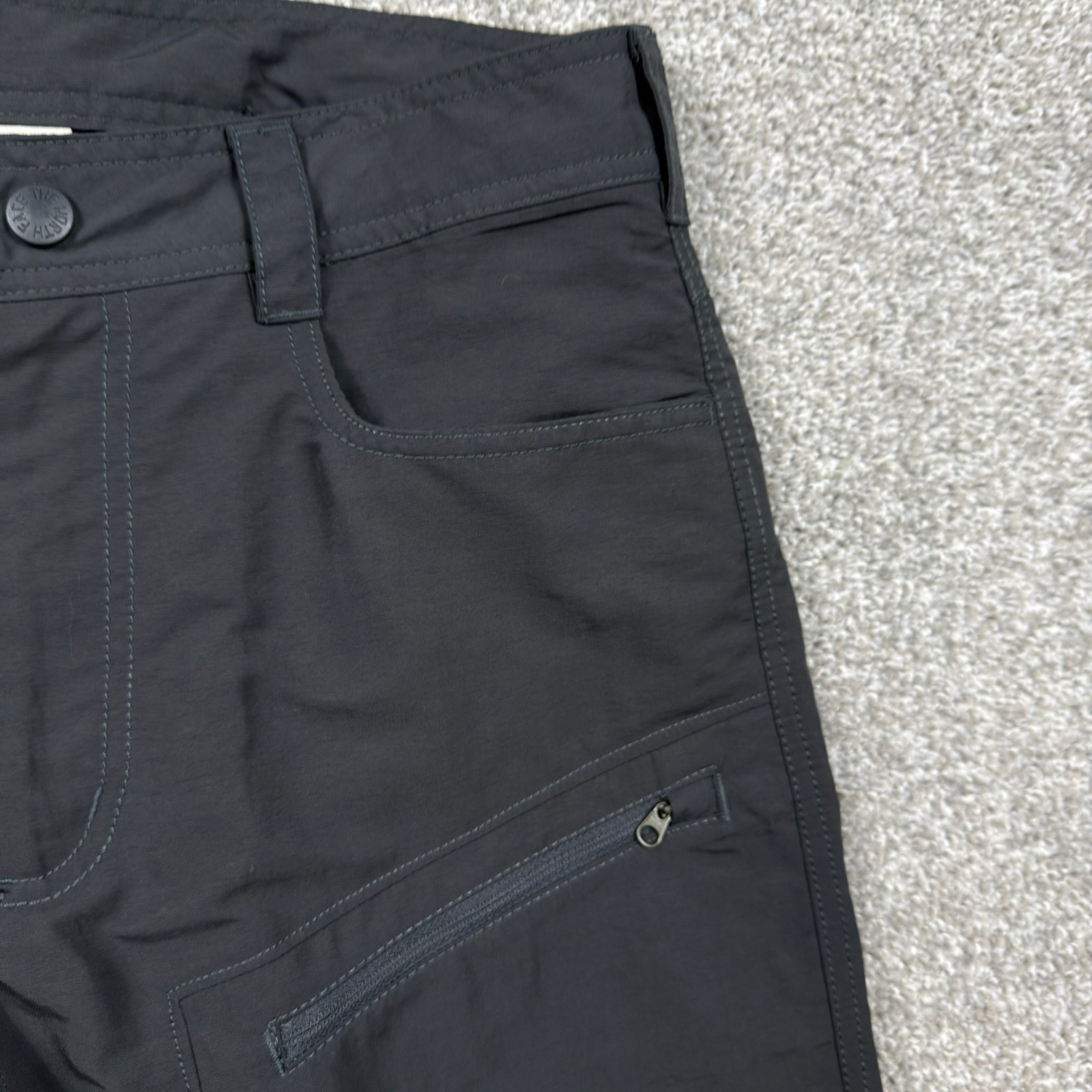 The North Face Hiking Pants Men’s 32×28 Black Stretch Zip Leg Outdoor Trail