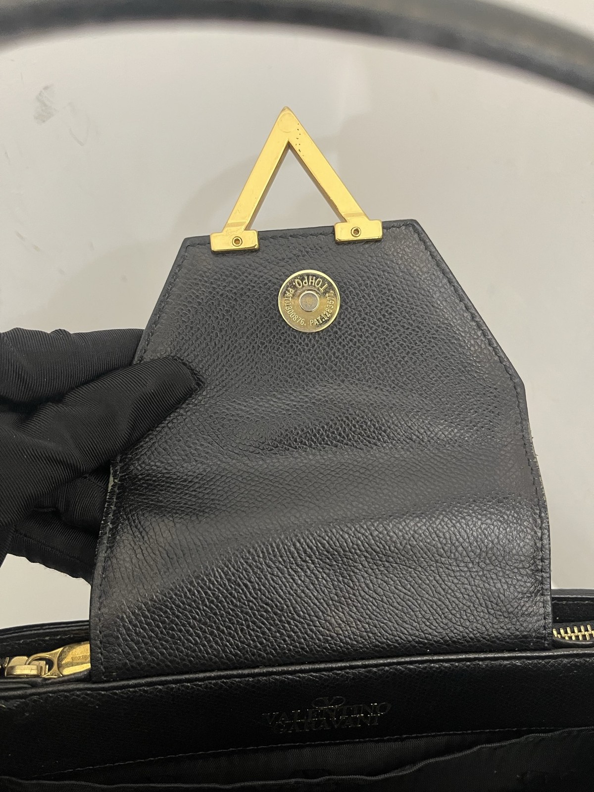 Valentino Garavani VRing Small Leather Satchel Italy