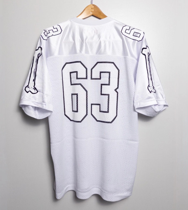 FW25 Supreme Bones Football Jersey Graphic Logo White New Size S-XL FreeShipping