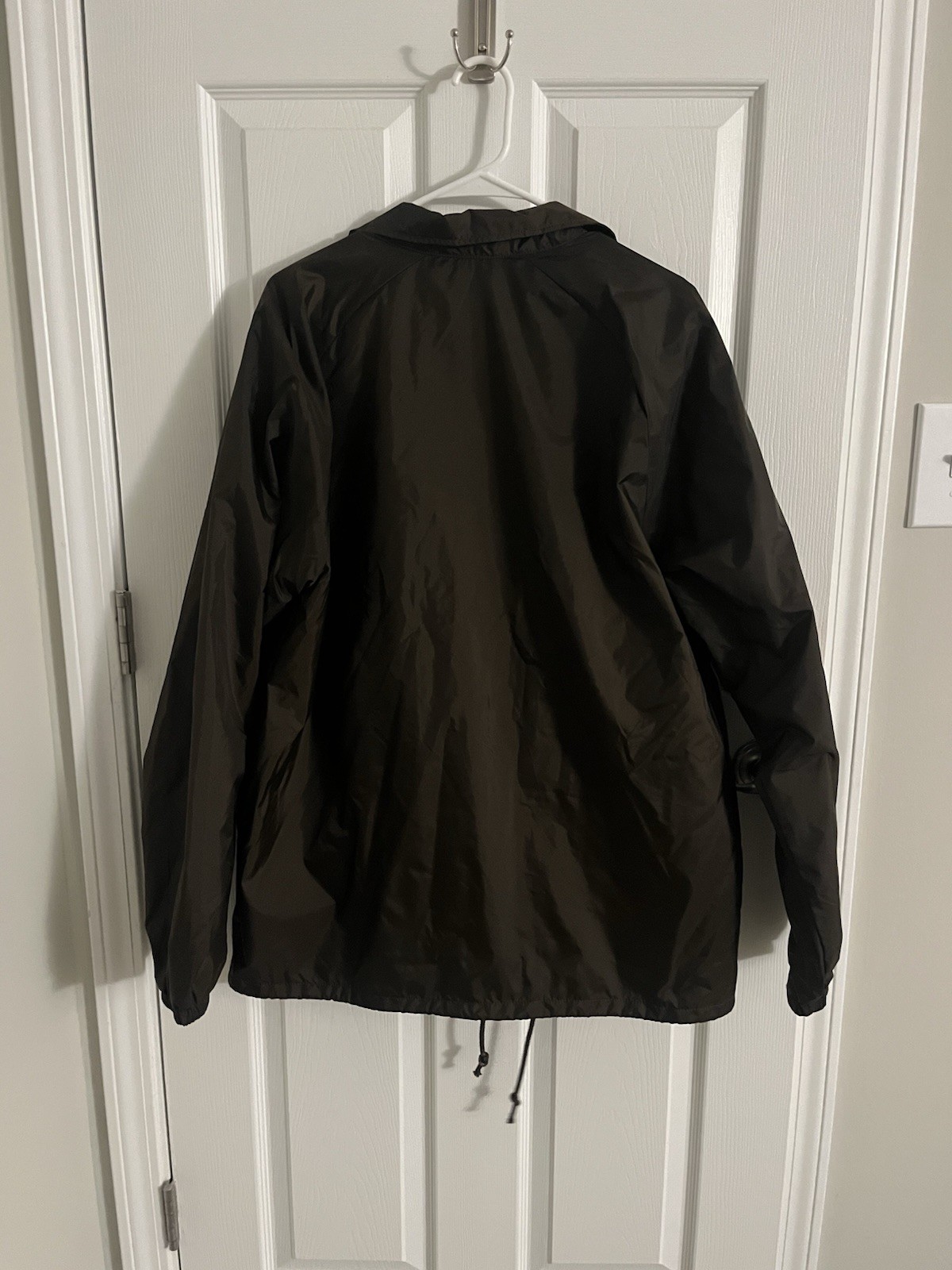 Vintage Y2K VANS Off The Wall Brown Button Up Windbreaker Jacket Size XL