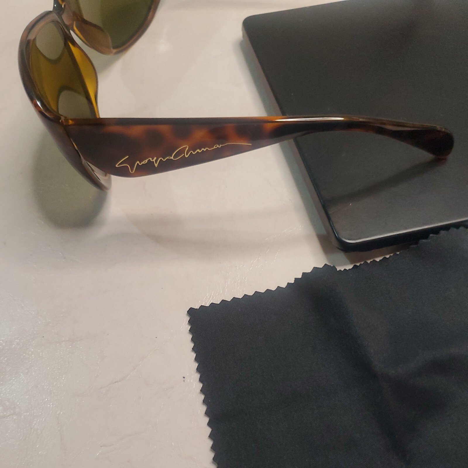 Preowned Giorgio Armani Sunglasses. Wide High Bridge Fit.