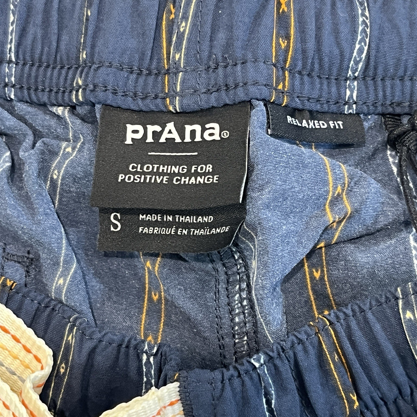 Prana NEW Unisex (M)S , (W)M x4″ Indio Heritage Short Stormy Night Blue Gorpcore
