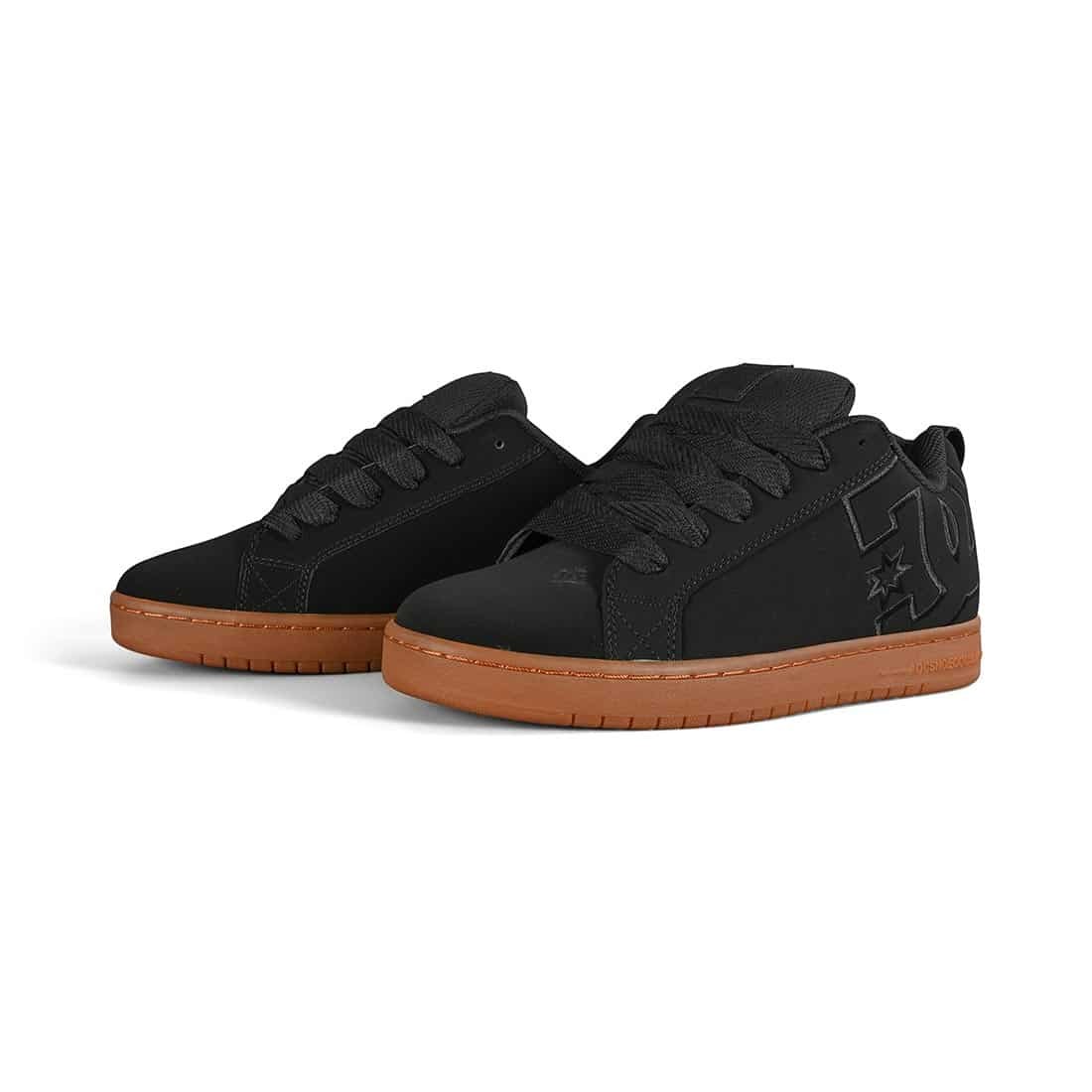 DC Court Graffik Skate Shoes – Black/Gum