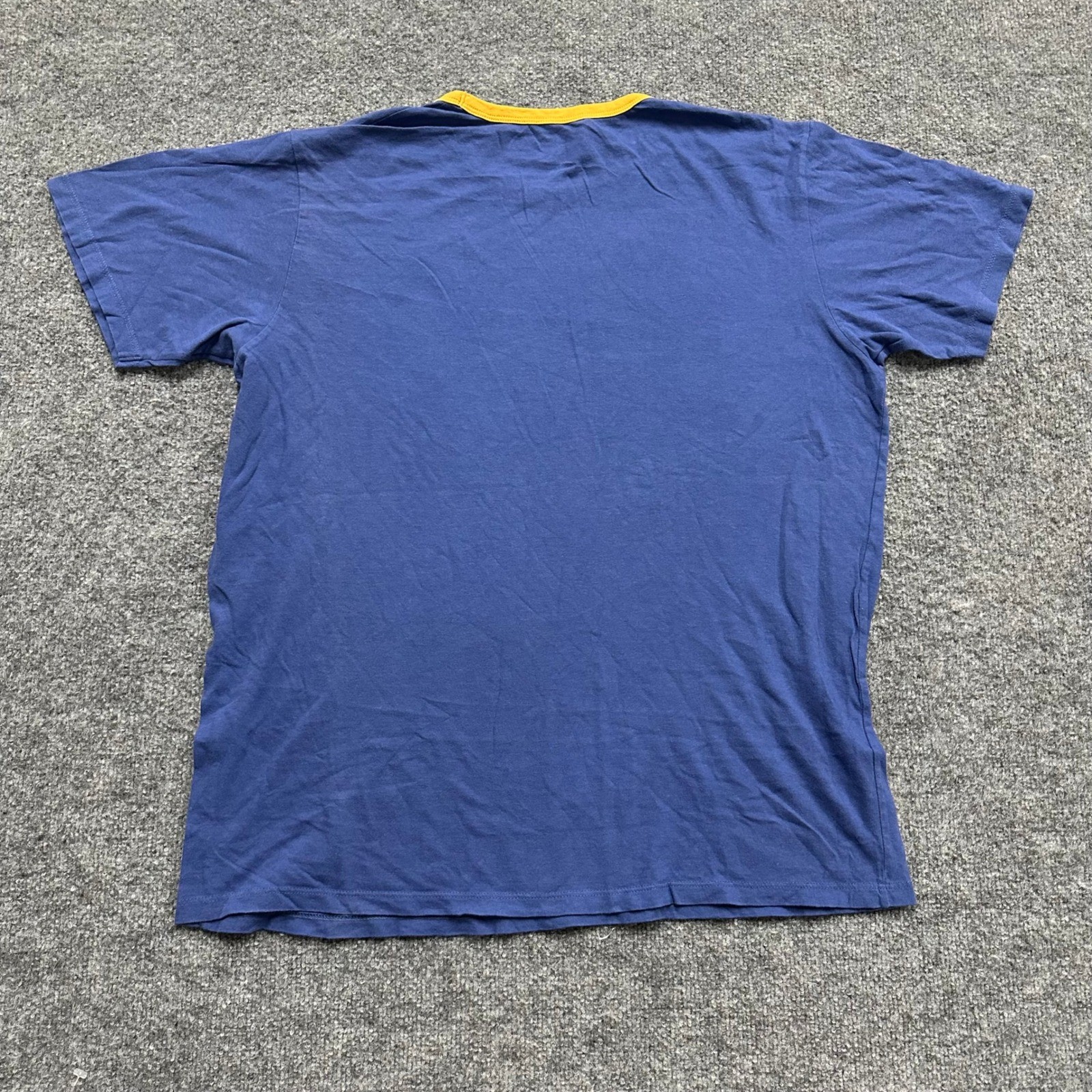 47 Brand T-Shirt Mens Size XL Blue Milwaukee Brewers Ringer Graphic Cotton Tee