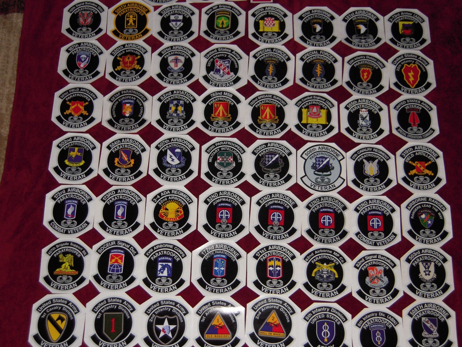 Beautiful 4.5 in Army Veterans stickers. VETERAN PRODUCED