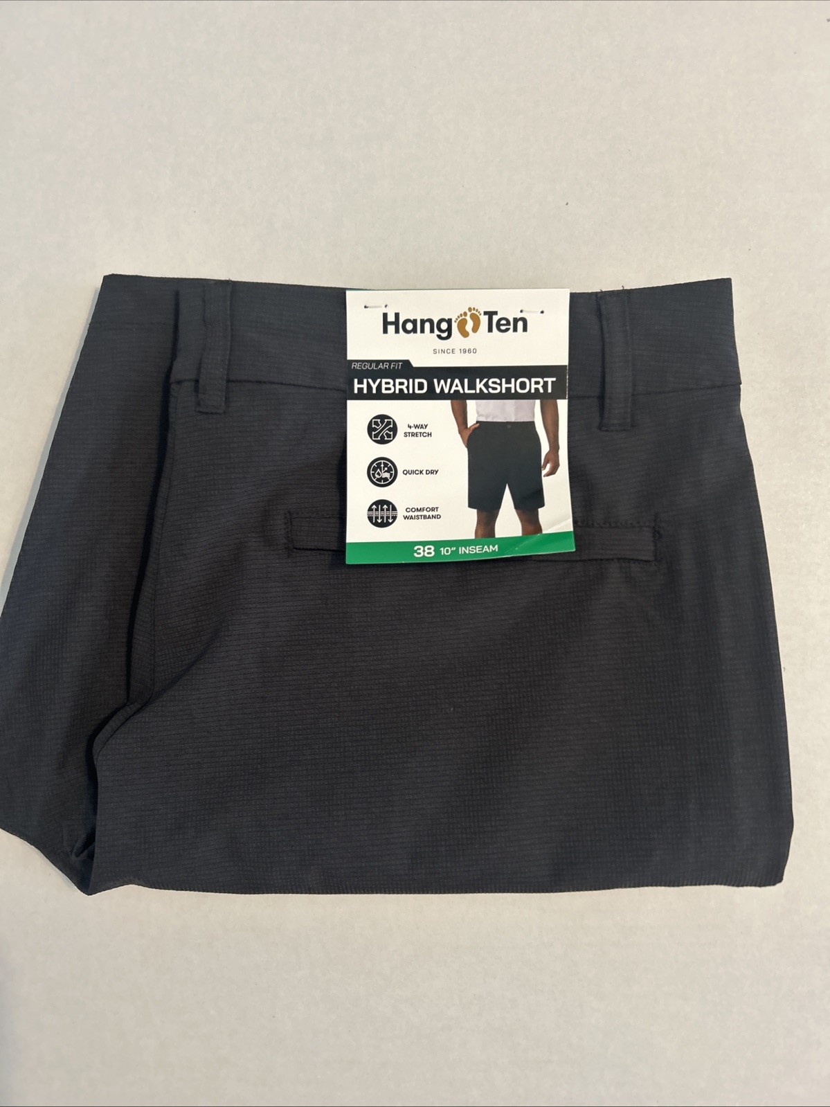 Hang Ten Men’s Flat Front Hybird Shorts